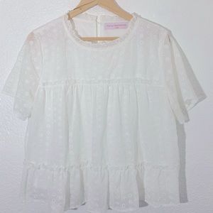 Pomp and Circumstance lace blouse Size L